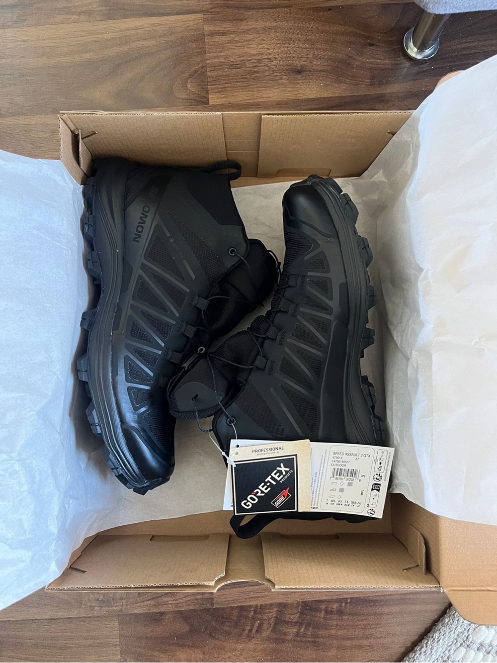 Salomon UNISEX Black All-Weather Tactical Hiking Boots
